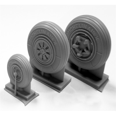 [ܼ] ESTD48204 [True Details] ESTD48204 1/48 F-22 Raptor Wheel Set