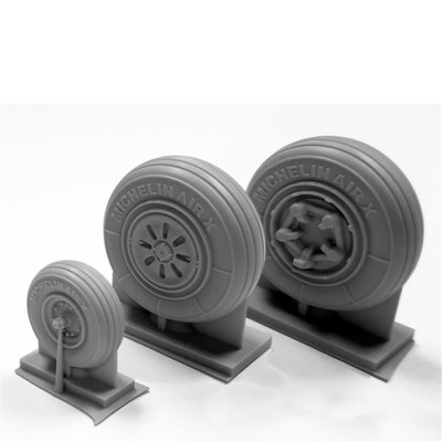 [ܼ] ESTDP48204 [True Details] ESTDP48204 1/48 F-22 Raptor Wheel Set