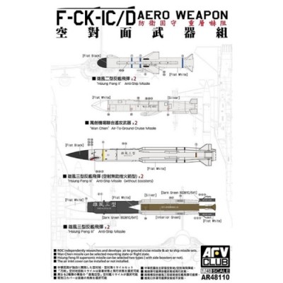 [ܼ] BFR48110 [AFV CLUB] BFR48110 1/48 Aero Weapon for F-CK-1C/D