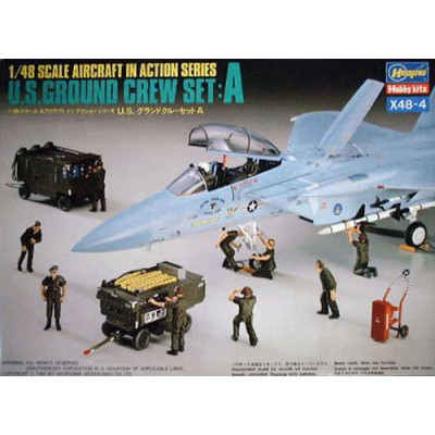 [ܼ] BH36004 [Hasegawa] BH36004 X48-4 1/48 U.S.Ground Crew Set A