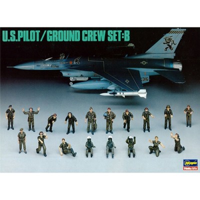 [ܼ] BH36005 [Hasegawa] BH36005 X48-5 1/48 US Pilot/Ground Crew Set B