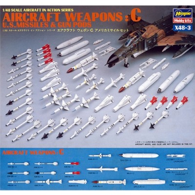 [ܼ] BH36003 [Hasegawa] BH36003 X48-3 1/48 U.S.Aircraft weapon C Missless Gun Pod