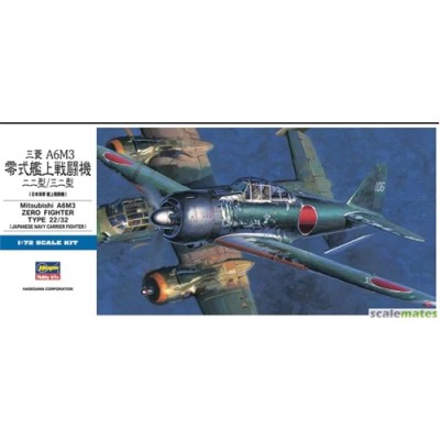 [���ܼ�] BH01456 [Hasegawa] BH01456 1/72 Mitsubishi A6M3 Zero Fighter Type 22/32