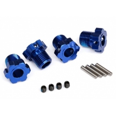 [ܼ] AX8654 [Traxxas] AX8654 Wheel hubs,splined,17mm(blue-anodz