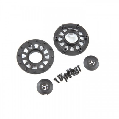 [ܼ] AX8875 [Traxxas] AX8875 Center caps (2)/ beadlock rings (2)