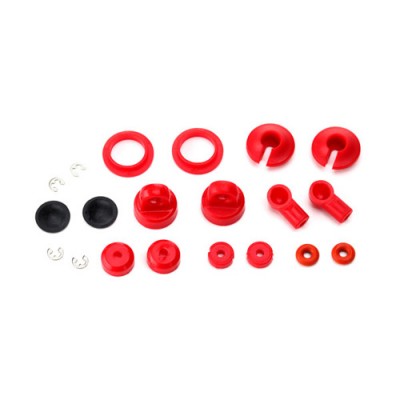 [ܼ] AX7662 [Traxxas] AX7662 Rebuild kit oil-filled shocks (o-ring bladder piston shaft guide E-clips shock cap shock rod end) renews 2 shocks Teton