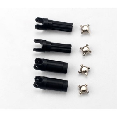 [ܼ] AX7050 [Traxxas] AX7050 Half shafts left or right (internal splined half shaft (2)/external splined half shaft) (2))/ metal u-joints (4)