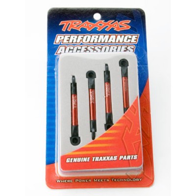 [ܼ] AX7018X [Traxxas] AX7018X Push rods aluminum (red-anodized) (4) (assembled with rod ends) (1/16 Slash)