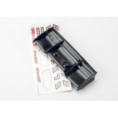 [ܼ] AX7122 [Traxxas] AX7122 Wing 1/16 E-Revo (black)/ decal sheet