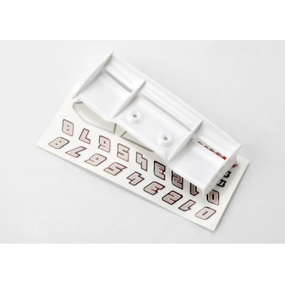 [ܼ] AX7123 [Traxxas] AX7123 Wing 1/16 E-Revo (white)/ decal sheet