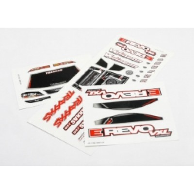 [ܼ] AX7113 [Traxxas] AX7113 Decal sheets 1/16 E-Revo VXL