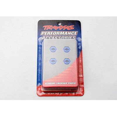 [ܼ] AX7154X [Traxxas] AX7154X Wheel hubs hex aluminum (4) (blue-anodized)