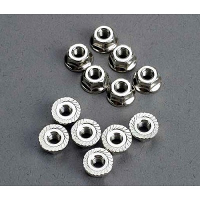 [ܼ] AX2744 [Traxxas] AX2744 Nuts 3mm flanged (12)