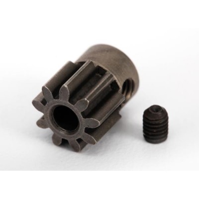 [ܼ] AX6745 [Traxxas] AX6745 Gear, 9-T pinion (32-p) (mach. steel)/ set screw