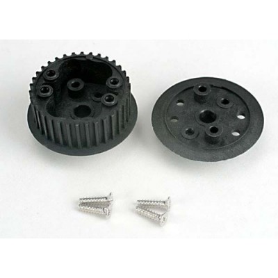 [ܼ] AX4881 [Traxxas] AX4881 Differential (34-groove)/ flanged side-cover & screws