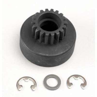 [ܼ] AX4118 [Traxxas] AX4118 Clutch bell (18-tooth)/ 5x8x0.5mm fiber washer (2)/ 5mm E-clip