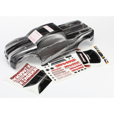 [ܼ] AX3915X [Traxxas] AX3915X Body E-Maxx Brushless ProGraphix (replacement for painted body. Graphics are printed requires paint & final color application)/decal sheet