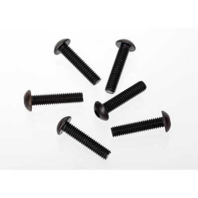 [ܼ] AX3929 [Traxxas] AX3929 Screws 4x18mm button-head machine (hex drive) (6)
