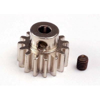 [���ܼ�] AX3945 [Traxxas] AX3945 Gear 15-T pinion (32-p) (mach. steel)/ set screw