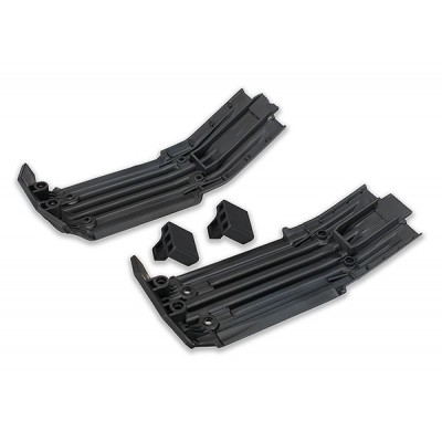 [ܼ] AX7744 [Traxxas] AX7744 Skidplate front (1) rear (1)/ rubber impact cushion (2)