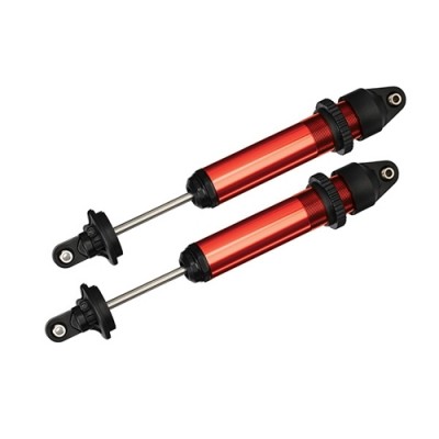 [ܼ] AX7761R [Traxxas] AX7761R Shocks, GTX, aluminum, red-anodized (fully assembled w/o springs) (2)