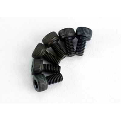 [ܼ] AX2554 [Traxxas] AX2554 Screws 3x6mm cap-head machine (hex drive) (6)