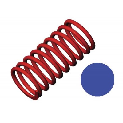 [ܼ] AX5444 [Traxxas] AX5444 Spring shock (red) (GTR) (5.9 rate blue) (std. rear 120mm) (1 pair)