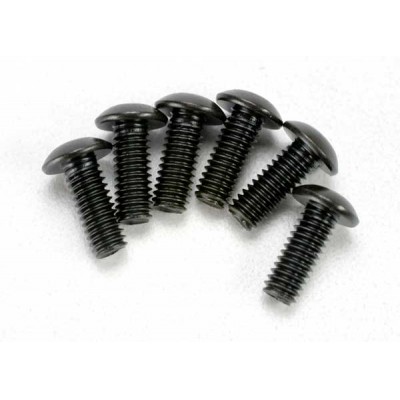 [ܼ] AX3937 [Traxxas] AX3937 Screws 4x12mm button-head machine (hex drive) (6)