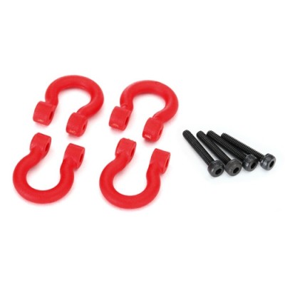 [ܼ] AX8234R [Traxxas] AX8234R Bumper D-Rings, red (front or rear)