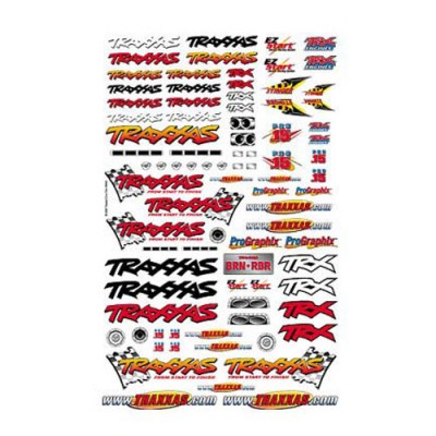 [ܼ] AX9950 [Traxxas] AX9950 Official Team Traxxas racing decal set (flag logo/ 6-color)