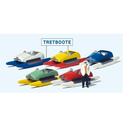 [ܼ] FSP10685 [PREISER] FSP10685 Tretbootverleih (5 boats)