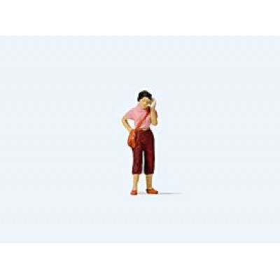 [ܼ] FSP28166 [PREISER] FSP28166 1/7 Woman with cell phone (޴ȭ ޴ )