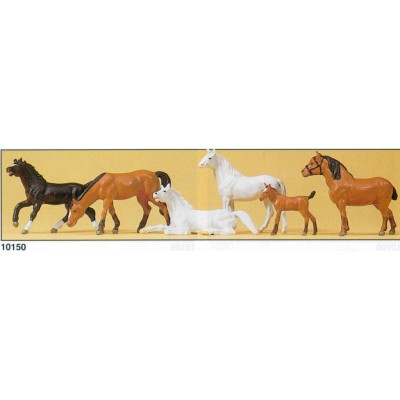 [ܼ] FSP10150 [PREISER] FSP10150 1/87 Horses ()