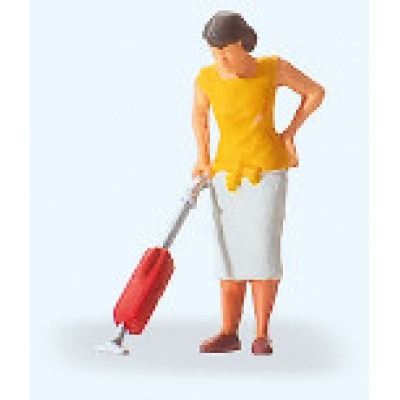[ܼ] FSP28141 [PREISER] FSP28141 1/87 Woman with vacuum cleaner(ûϴ )