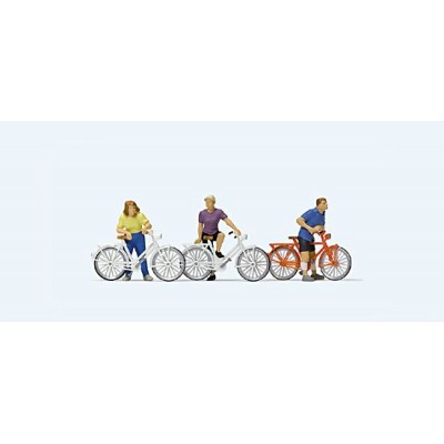 [ܼ] FSP10637 [PREISER] FSP10637 1/87 Bikers standing ( Ÿ )
