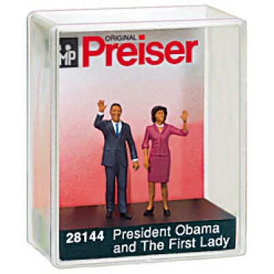 [ܼ] FSP28144 [PREISER] FSP28144 1/87 ̴ ٹ κ (President Obama & First lady)