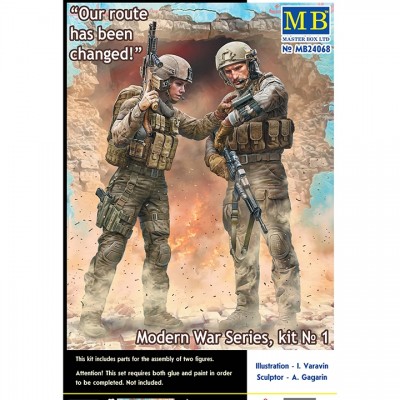 [���ܼ�] CM24068 [MasterBox] CM24068 1/24 Modern War Series, kit No. 1 Our route has been changed