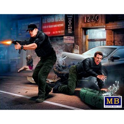 [���ܼ�] CM24065 [MasterBox] CM24065 1/24 The Heist series, Kit No2. Billy, its getting too hot, grab the money and lets get out of here!!! The Johnson brothers (Bobby and Billy)