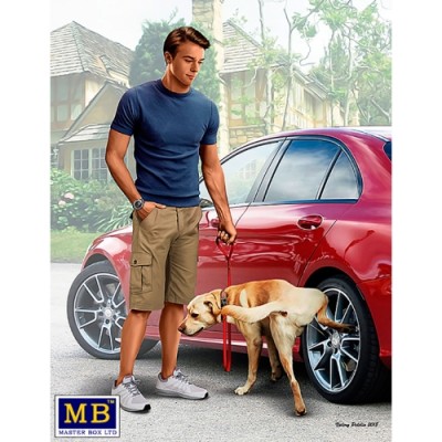 [���ܼ�] CM24049 [MasterBox] CM24049 1/24 What he really thinks of your car. Bart and Radley (dog)