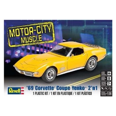 [ܼ] BM4411 [Revell USA] BM4411 1/25 69 Corvette? Coupe YenkoTM 2n1