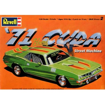 [ܼ] BM2984 [Revell USA] BM2984 1/25 71 Cuda Street Machine