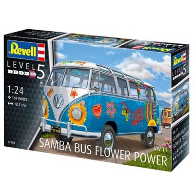 [ܼ] BV7050 [Revell Gmbh] BV7050 1/24 VW T1 Samba Bus Flower Power
