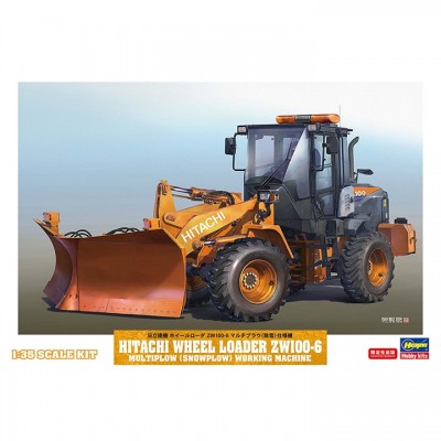 [ܼ] BH66102 [Hasegawa] BH66102 1/35 Hitachi Construction Machinery Wheel Loader ZW100-6 Multi Plow