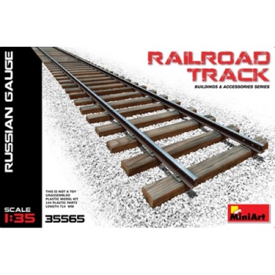 [ܼ] BE35565 [Miniart] BE35565 1/35 RAILROAD TRACK. RUSSIAN GAUGE
