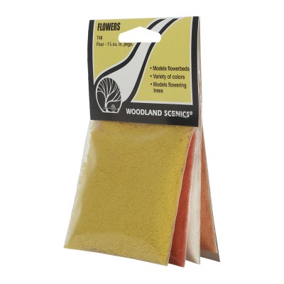 [ܼ] JWT48 [Woodland scenics] JWT48   Ʈ(4) Flowers Fruits in 4 colors(White Yellow Orangs Red)