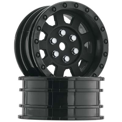 [���ܼ�] DTXC3855 [DURATRAX] Duratrax Crawler Wheel 1.9 Black (2)
