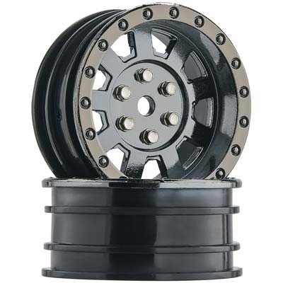 [���ܼ�] DTXC3856 [DURATRAX] Duratrax Crawler Wheel 1.9 Black Chrome (2) ��ũ��︵/Ʈ���̾� ��