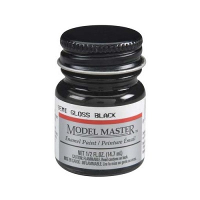 [ܼ] JE2740 [TESTORS] JE2740 MODEL MASTER SEMI-GLOSS BLACK ENAMEL PAINT 1/2 OZ TESTORS