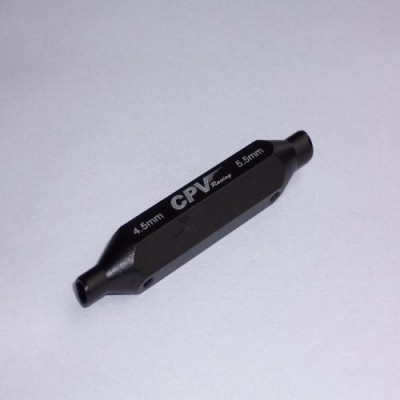 [���ܼ�] 60105K [CPV RACING] Black Double-edged Hex Wrench(4.5mm,5.5mm)