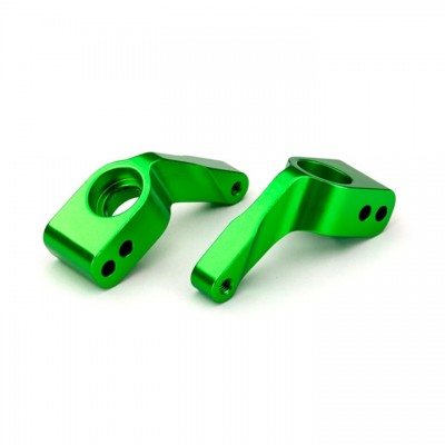 [ܼ] AX3652G [Traxxas] AX3652G Stub axle carriers aluminum (green-anodized)/ 5x11mm ball bearings (4)